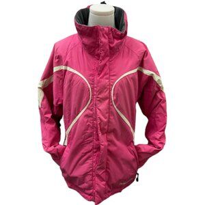 HOT PINK SIZE M WOMEN'S SKI JACKET WITH  LOTS OF POCKETS